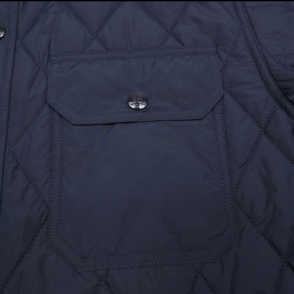 RRL RALPH LAUREN Men's Navy Quilted Shirt Jacket RRL Size Medium NWT EUC - Picture 8 of 12